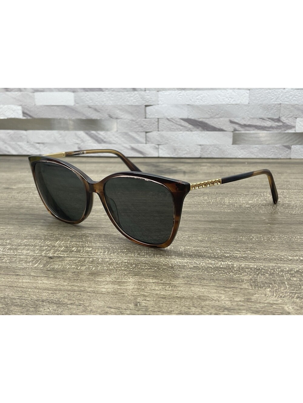 Swarovski SK310 56F Brown Coffee Cat Eye Sunglasses 55-16-140 **Frames Only**